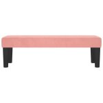 Bon plan banc style franais - jili hot - banquette rose 100x30x30cm velours pour entre / couloir thome480008 ...