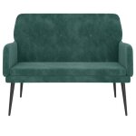 Bon plan banc style français - jili hot - banquette vert foncé 108x79x79cm velours pour entrée / couloir ... Bon plan banc style français - jili hot - banquette vert foncé 108x79x79cm velours pour entrée / couloir ...