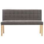 Bon plan banquette - jili hot - banc 140cm gris velours pour entr�e / couloir thome4920455