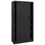Bon plan bibliothque tagre de rangement - jili hot - armoire de bureau et porte coulissante anthracite ...