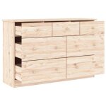 Bon plan buffet bahut commode salon - jili hot - commode alta 112x35x73cm - bois massif de pin thome4896024 ...