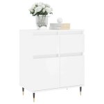 Bon plan buffet bahut vaisselier - jili hot - buffet blanc 60x35x70cm - bois dingnierie - commode salon ...