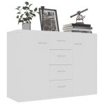 Bon plan buffet bahut vaisselier - jili hot - buffet blanc 88x30x65cm - bois dingnierie - commode salon ...