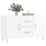 Bon plan buffet bahut vaisselier - jili hot - buffet blanc brillant 100x36x60cm - bois dingénierie - ... Bon plan buffet bahut vaisselier - jili hot - buffet blanc brillant 100x36x60cm - bois dingénierie - ...