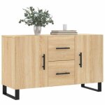 Bon plan buffet bahut vaisselier - jili hot - buffet chne sonoma 100x36x60cm - bois dingnierie - commode ...