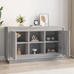 Bon plan buffet bahut vaisselier - jili hot - buffet sonoma gris 102x35x60cm - bois dingnierie - commode ...