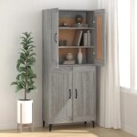 Bon plan buffet bahut vaisselier - jili hot - buffet sonoma gris 695x34x90cm - bois dingnierie - commode ...