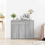 Bon plan buffet bahut vaisselier - jili hot - buffet sonoma gris 88x30x70cm - bois dingénierie - commode ... Bon plan buffet bahut vaisselier - jili hot - buffet sonoma gris 88x30x70cm - bois dingénierie - commode ...