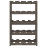 Bon plan casier � bouteilles - jili hot - �tag�re � vin - pour 20 bouteilles gris bois pin solide - pour ...