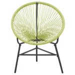 Bon plan chaise de jardin - jili hot - acapulco - r�sine tress�e vert - 69x66x87cm - pour patio / plage ...