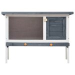 Bon plan clapier lapins petit enclos - jili hot - clapier dext�rieur - 1 niveau gris bois - pour jardin ...