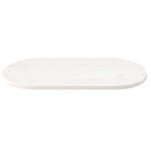 Bon plan dessus de table plateau pour table - jili hot - blanc 90x45x25cm - bois de pin massif ovale ...