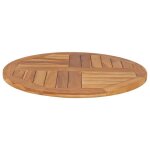 Bon plan dessus de table plateau pour table - jili hot - - bois de teck solide rond 25cm 70cm thome2326800 ...