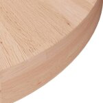Bon plan dessus de table plateau pour table - jili hot - rond �30x4cm - bois de ch�ne massif non trait� ...