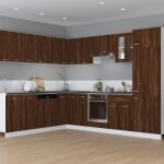 Bon plan meuble bas cuisine / armoire  four - jili hot - chne marron 60x46x815cm - bois dingnierie ...