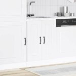 Bon plan meuble bas cuisine / meuble bas pour �vier kalmar - jili hot - blanc 60x46x815cm - bois ing�nierie ...