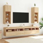 Bon plan meubles tv avec lumières led - 2 pcs - jili hot - meubles hifi suspendu - chêne sonoma 305x30x90cm ... Bon plan meubles tv avec lumières led - 2 pcs - jili hot - meubles hifi suspendu - chêne sonoma 305x30x90cm ...