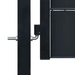 Bon plan portillon / portail - jili hot - de cl�ture pvc et acier 100x81cm anthracite thome6238912
