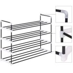 Bon plan range - chaussures - jili hot - grande capacité - avec 4 étagères métal et plastique noir - ... Bon plan range - chaussures - jili hot - grande capacité - avec 4 étagères métal et plastique noir - ...