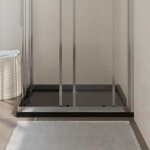 Bon plan receveur de douche - jili hot - bac � douche rectangulaire abs noir 80x90cm thome1823721
