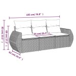 Bon plan salon bas de jardin - jili hot - canap� fixe / sofa balcon - avec coussins 3 pcs gris - r�sine ...