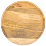 Bon plan table basse de salon - jili hot - table dappoint ronde 43x43x66cm - bois de manguier massif ...