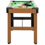 Bon plan table de billard 4 pieds 122x61x76cm marron thome3349753