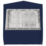 Bon plan tente de r�ception - jili hot - chapiteau et pavillon avec parois lat�rales 2x2 m bleu 90 g ...