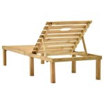 Bon plan transat ext�rieur - jili hot - chaise longue - bois de pin impr�gn� - pour camping / jardin ...