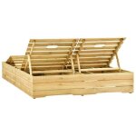 Bon plan transat ext�rieur - jili hot - chaise longue double - bois de pin impr�gn� de vert - pour camping ...