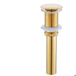 Bonde et accessoires pour vasque lavabo pop - up rtro en laiton bronz valve universelle dvier siphon ...