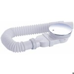 Bonde de douche 90 mm siphon extra plat avec systme anti - odeurs tamis  cheveux tuyau flexible couvercle ...