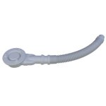 Bonde de douche extra - plat avec tuyau flexible - diam�tre 90 mm - siphon de douche - installation facile ...