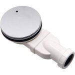 Bonde de douche extra - plate slim pour receveurs �90 siphon avec syst�me anti - odeurs couvercle chrom� ...