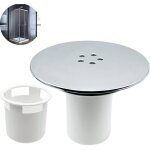 Bonde de douche - jiangzha - 115mm - chrom� - compatible 90mm - �coulement libre