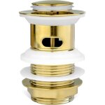 Bonde de lavabo fendue en laiton or bross clapet escamotable raccord standard g1 1 / 4 bsp pour salle ...