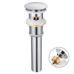 Bonde de lavabo - inox - pop - up - trop - plein - panier filtrant - �tanch�it�