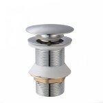 Bonde de lavabo universel bonde pop - up sans trop - plein bonde de vidage automatique avec bouchon de ...