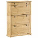 Bonne qualit - armoire  chaussures - bonnie - commode  chaussures corona 99x32x138cm - bois de pin ...
