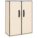 Bonne qualit� - armoire � chaussures - bonnie - commode � chaussures cr�me 60x28x90cm tissu - meuble ...