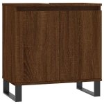 Bonne qualit� - armoire de rangement armoire de bain et wc - bonnie - ch�ne marron 58x33x60cm - bois ...