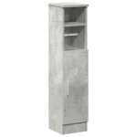 Bonne qualit - armoire de rangement meuble de salle de bain et wc - bonnie - avec porte - rouleau gris ...