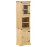 Bonne qualit� - armoire de rangement armoire de salle de bain et wc - bonnie - corona 50x40x185cm - bois ...