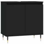 Bonne qualit� - armoire de rangement armoire de salle de bain et wc - bonnie - noir 58x33x60cm - bois ...
