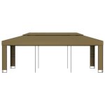 Bonne qualité - barnum dextérieur - anti - uv - tonnelle avec double toit - bonnie - 3x6 m taupe 180 ... Bonne qualité - barnum dextérieur - anti - uv - tonnelle avec double toit - bonnie - 3x6 m taupe 180 ...