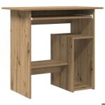 Bonne qualit - bureau chne artisanal 80x45x74cm - table dtude - bois dingnierie - poste de travail ...