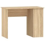 Bonne qualit - bureau chne sonoma 100x55x75cm - table dtude - bois dingnierie - poste de travail ...