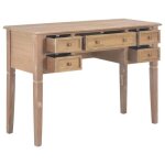 Bonne qualit� - bureau marron 1095 x 45 x 775cm - table d�tude - bois - poste de travail meuble informatique ...