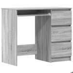 Bonne qualit� - bureau sonoma gris 90x45x76cm - table d�tude - bois ding�nierie - poste de travail meuble ...