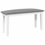 Bonne qualité - coffre banquette - bonnie - banc 90cm blanc - bois massif caoutchouc - pour salon chambre ... Bonne qualité - coffre banquette - bonnie - banc 90cm blanc - bois massif caoutchouc - pour salon chambre ...